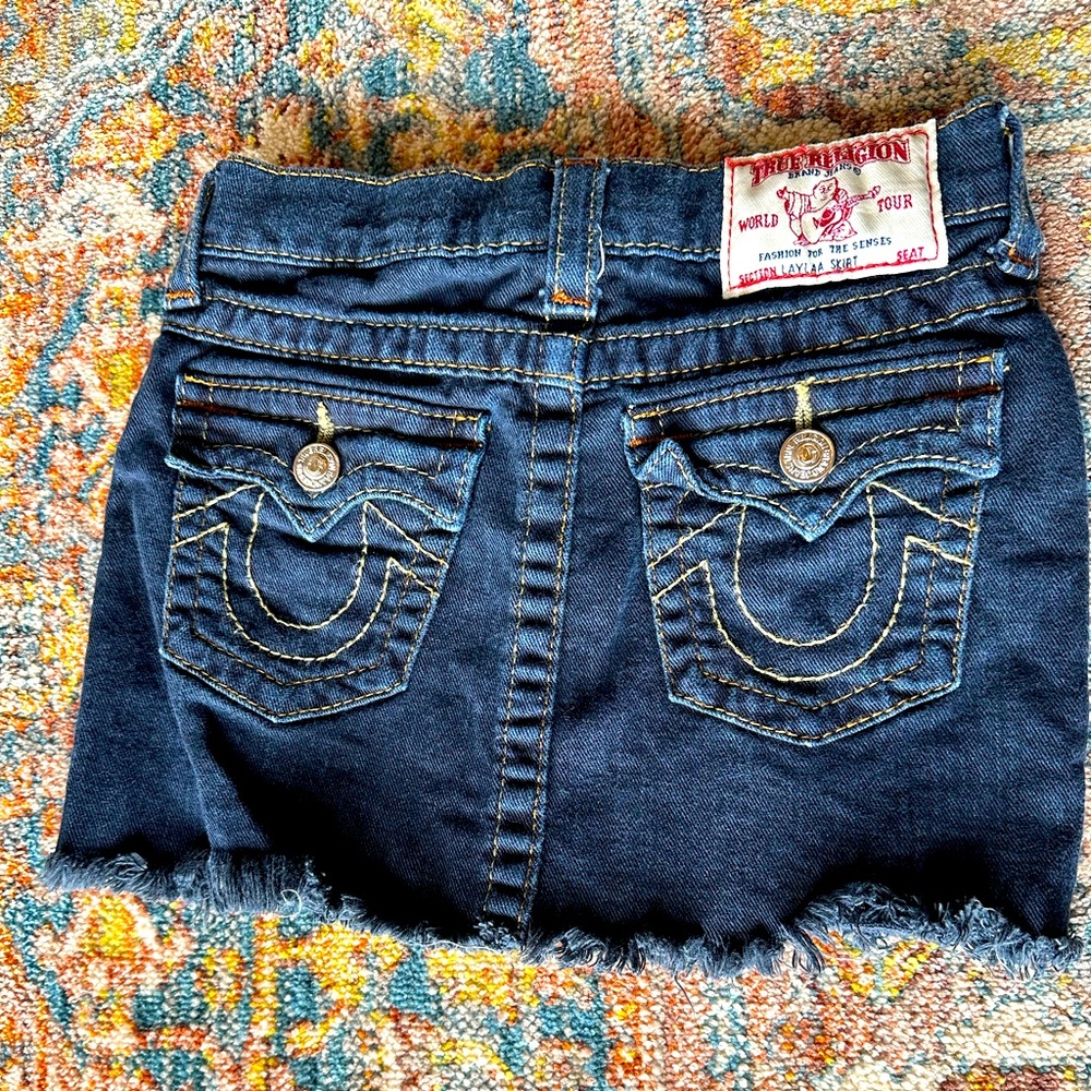 Girls True Religion denim skirt